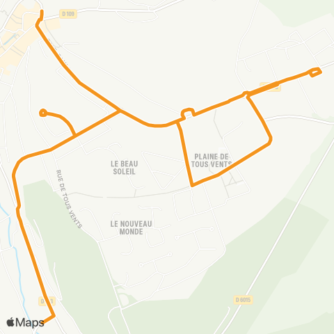 Rezo'Bus Bolbec Mairie - Val Moulin map