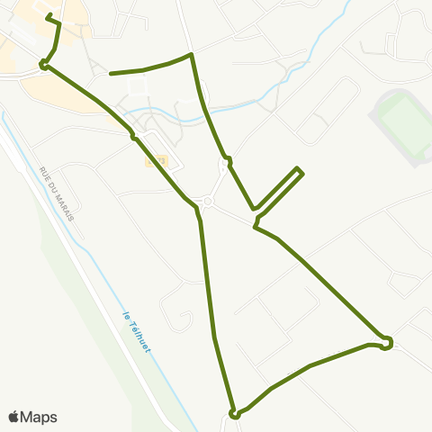 Rezo'Bus Port-Jérôme-s/-Seine Hôtel de ville - ZAC Gde Campagne map