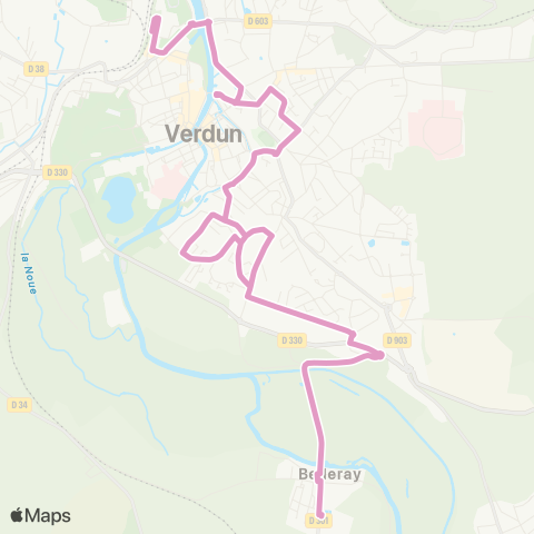 Rezo Gare multimodale - Belleray EPL Agro / Haudainville École primaire map