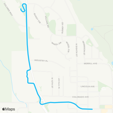 RFTA Carbondale Circulator map