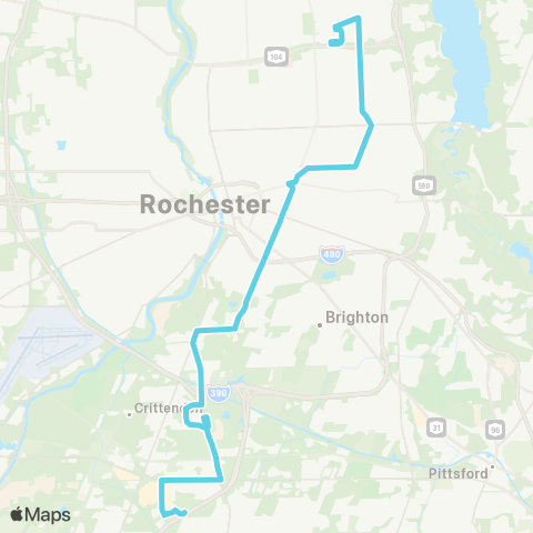 RTS Culver / Goodman Crosstown map