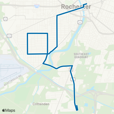RTS Jefferson / 19th Ward map