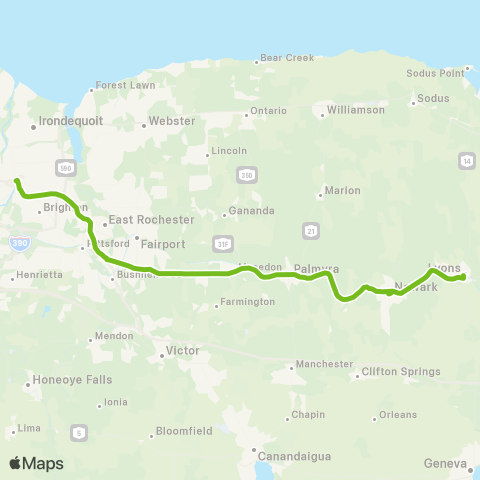 RTS Newark / Lyons Commuter map