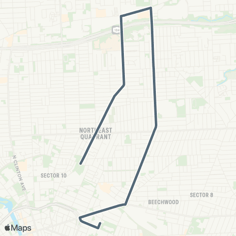RCSD Special N Goodman-Portland / Prince map