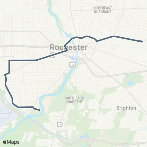 RCSD Special 19th Ward NW / E Main map