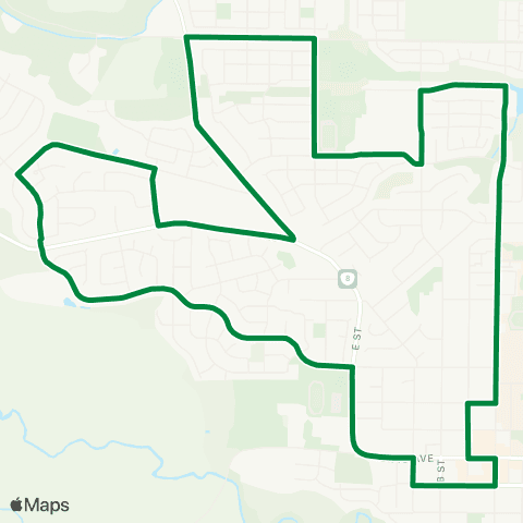 Ride Connection GroveLink West Loop map
