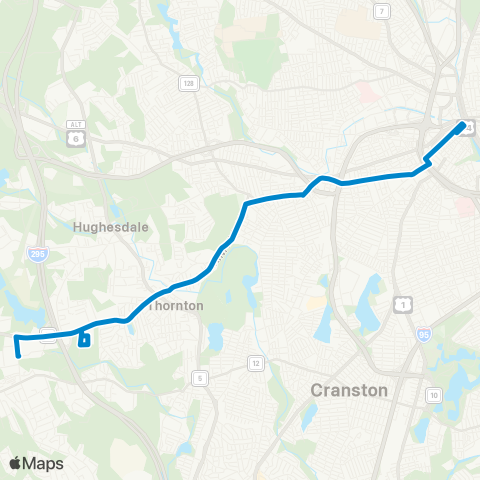 RIPTA Plainfield St / Westminster St map