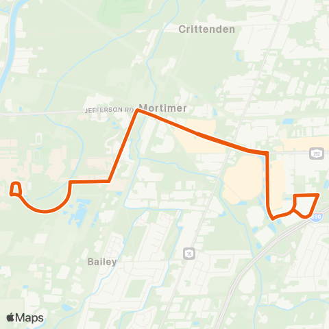 Rochester Institute of Technology Off Campus Express map