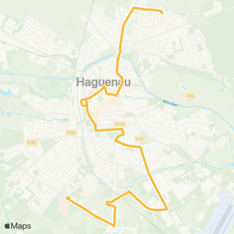 Ritmo Chemin du Parcage <> Hôpital map