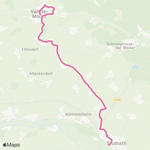 Ritmo Gare Bru. <> Pfaffenhoff. Mairie map