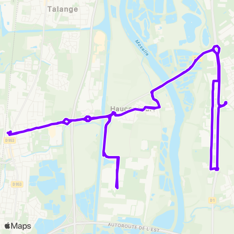 Riv'Connect Maizieres Gare - Ennery map