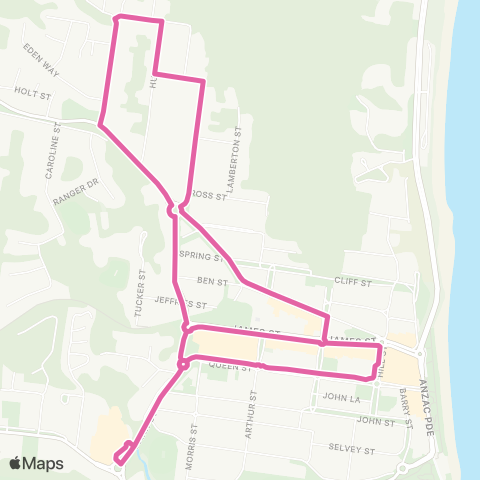 Translink Rockhampton-Yeppoon Yeppoon - Eden Park map