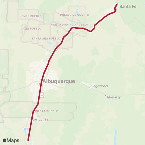 Rio Metro RailRunner map