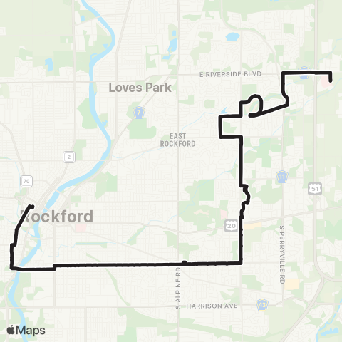 RMTD City Loop South map