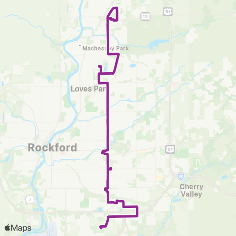 RMTD Alpine Crosstown map