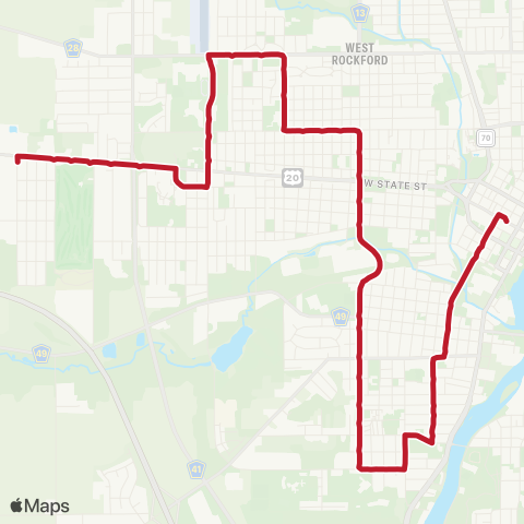 RMTD West State Clifton Night map