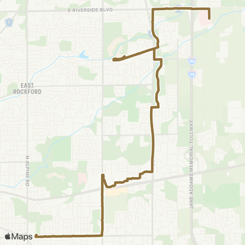 RMTD Alpine Riverside Night map