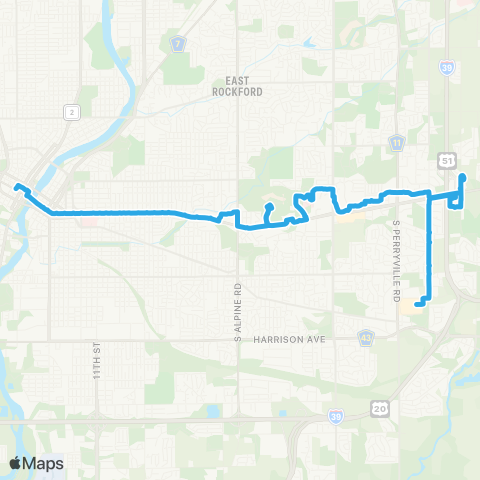 RMTD East State Sunday map