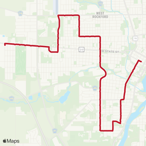 RMTD West State & Clifton Sunday map
