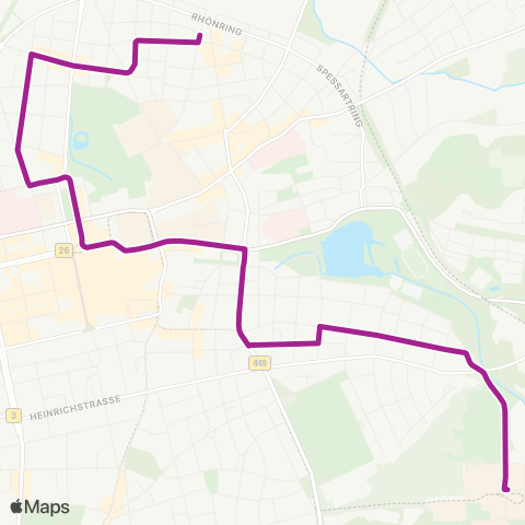 RMVB Darmstadt Tu-Lichtwiese / Campus - Darmstadt Pankratiusstraße map
