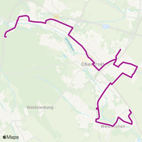 RMVB Bruchköbel Heinrich-Böll-Schule - Hanau Freiheits Pl map
