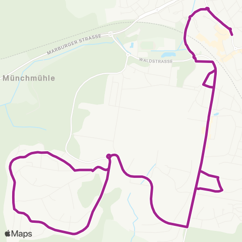 RMVB Stadtallendorf Busbahnhof - Stadtallendorf Busbahnhof map