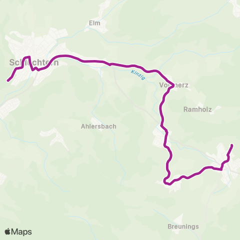 RMVB Stadtallendorf Busbahnhof - Stadtallendorf Busbahnhof map