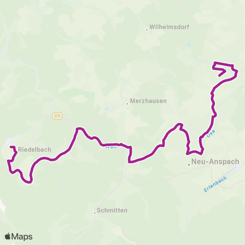 RMVB Burghaun Schule - Burghaun-Gruben map