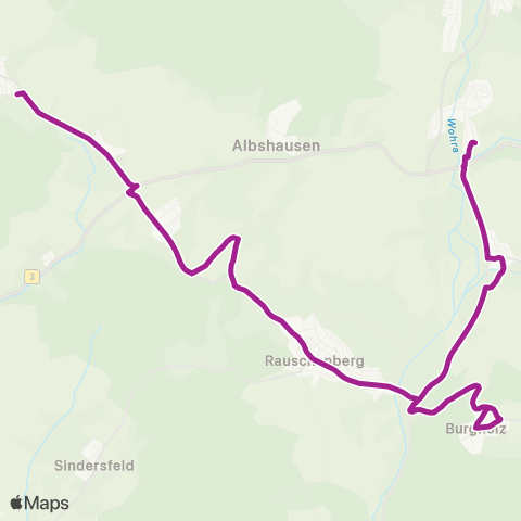 RMVB Hünfeld Bahnhof - Hünfeld Bahnhof map