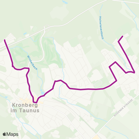 RMVB Hünfeld Bahnhof - Hünfeld-Michelsrombach Ortsmitte map