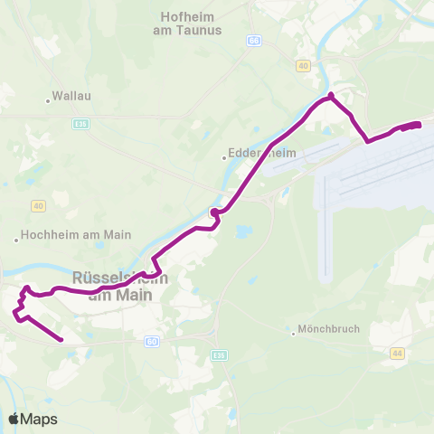 RMVB Burghaun-Langenschwarz Hauptstraße - Hünfeld Bahnhof map
