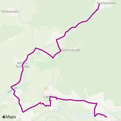 RMVB Großenlüder Schule - Großenlüder-Lütterz map