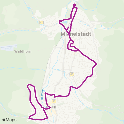 RMVB Bad Homburg V.D.H. Mariannenweg - Bad Homburg V.D.H.-Kirdorf Waldfriedhof map