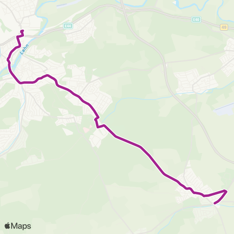RMVB Wetzlar Bahnhof / Zob - Hüttenberg-Rechtenbach Hochelheimer Str map