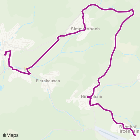 RMVB Eschenburg-Roth Ortsmitte - Eschenburg-Eibelshausen Markt map