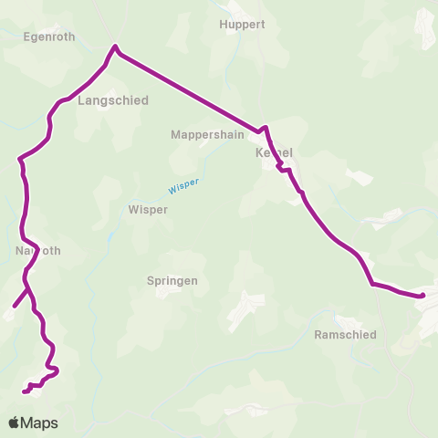 RMVB Ehringshausen Bahnhof - Aßlar-Bermoll map
