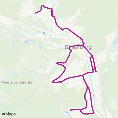 RMVB Dillenburg Zob - Dillenburg Zob map
