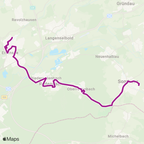 RMVB Frankfurt (Main) Bornheim Sportcenter - Frankfurt (Main) Atzelberg Ost map