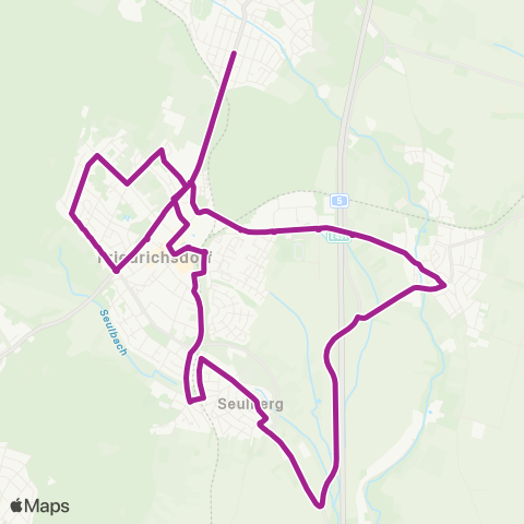 RMVB Friedrichsdorf Bahnhof - Friedrichsdorf Bahnhof map