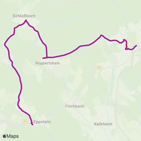 RMVB Eppstein Bahnhof - Königstein (Taunus) Stadtmitte map