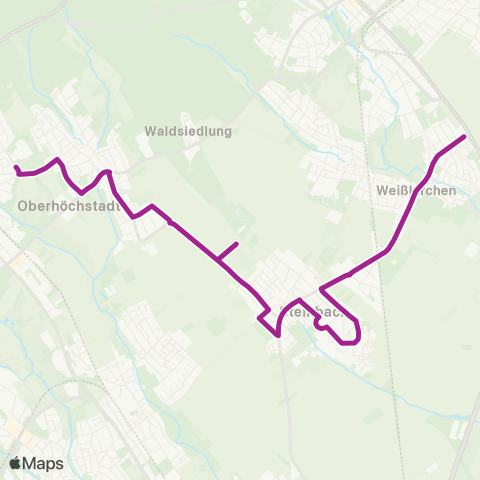 RMVB Oberursel (Taunus)-Weißkirchen Ost - Steinbach (Taunus) Taunus Campus map