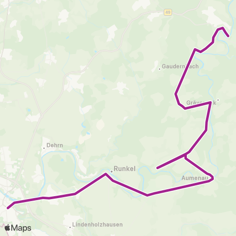 RMVB Limburg (Lahn) Zob Süd - Villmar-Seelbach Kirchgasse map