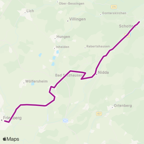 RMVB Nidda Bahnhof - Schotten Vulkaneum map