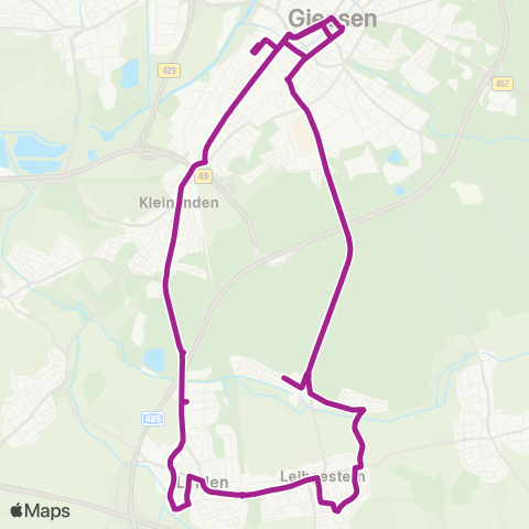 RMVB Gießen Bahnhof - Gießen Bahnhof map