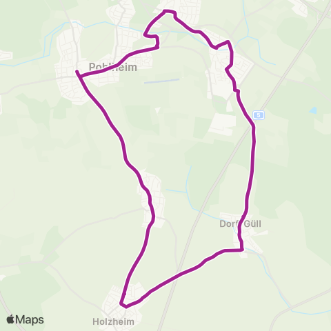 RMVB Pohlheim-Watzenborn-Steinberg Auf Der Brücke - Pohlheim-Watzenborn-Steinberg Auf Der Brücke map