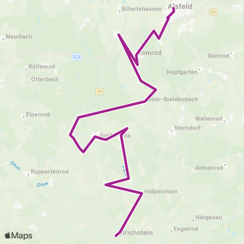 RMVB Ulrichstein Grundschule - Ulrichstein-Helpershain map
