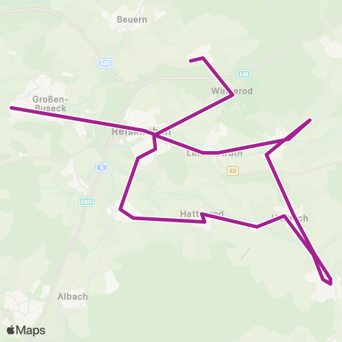 RMVB Reiskirchen Grundschule - Reiskirchen-Saasen Kulturhalle map