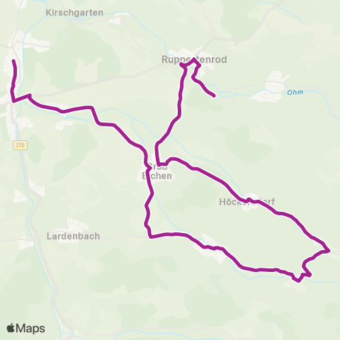 RMVB Mücke-Höckersdorf - Mücke-Ober-Ohmen Grundschule map