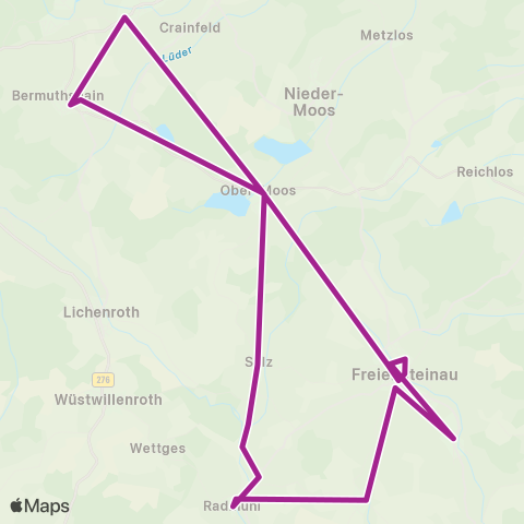 RMVB Grebenhain Schule - Freiensteinau Schule map