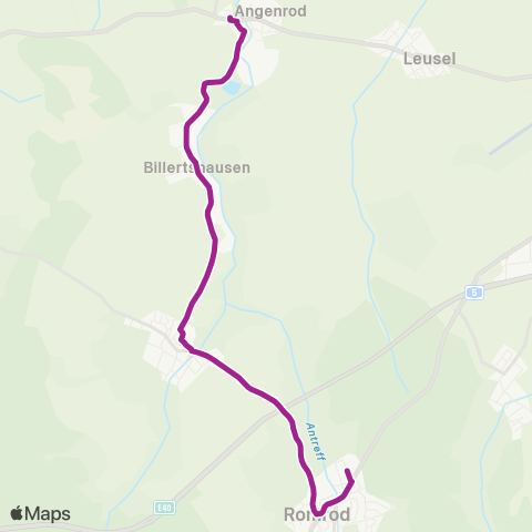RMVB Romrod Schule - Alsfeld-Angenrod Dgh map